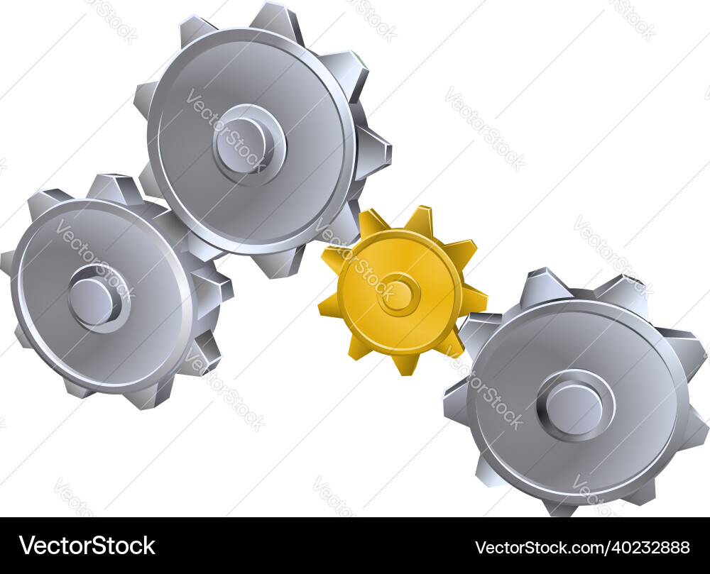 Cogs gears Royalty Free Vector Image - VectorStock