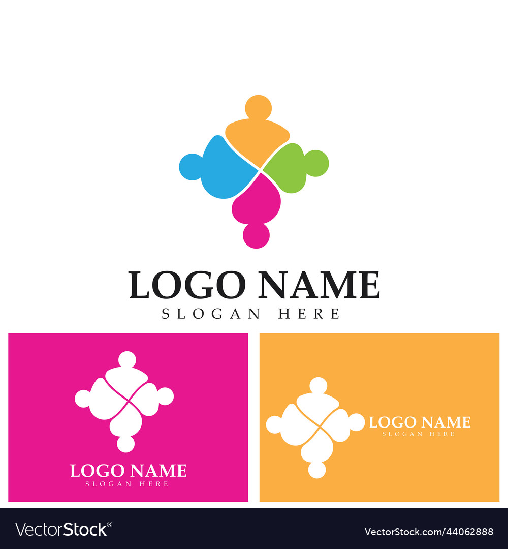 Community people care logo template