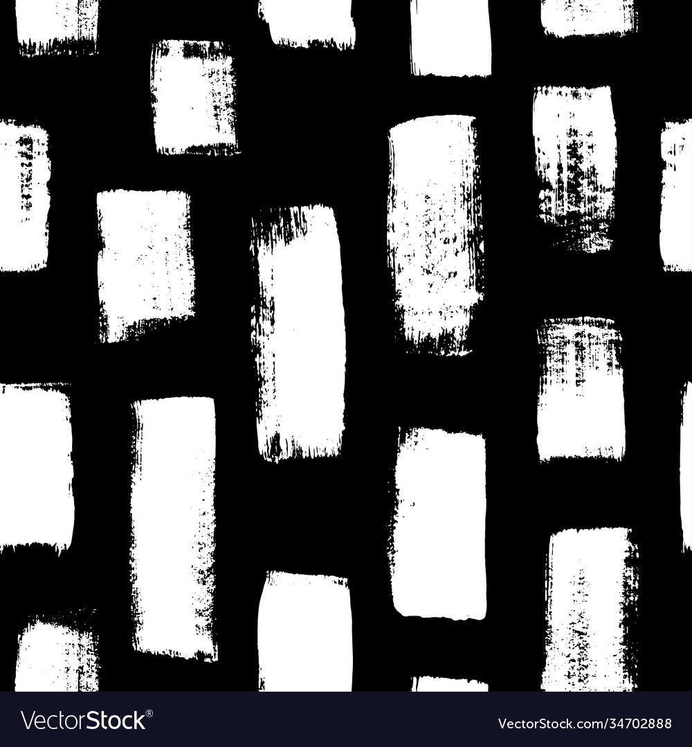 Vertical bold brush strokes hand drawn pattern Vector Image