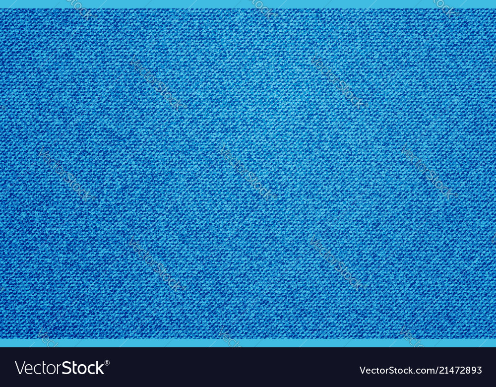 Denim Fabric Pattern Stripes Blue Jeans Textured Vector Image