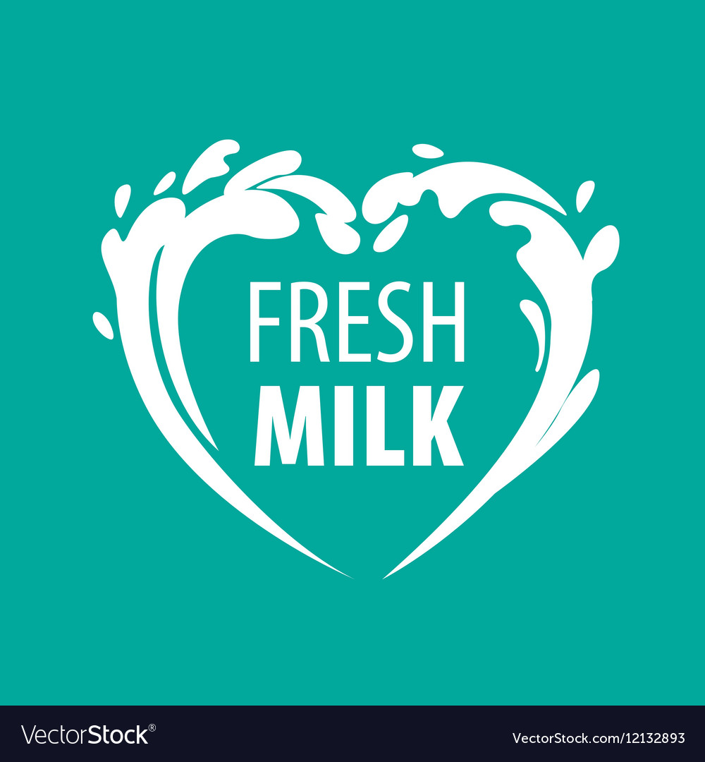 Logo milk Royalty Free Vector Image - VectorStock