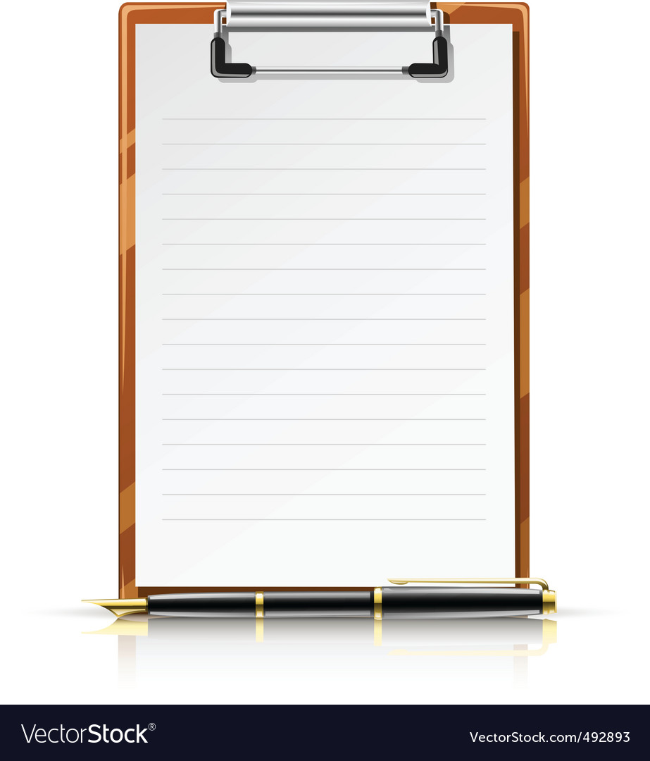 Notepad Royalty Free Vector Image - VectorStock