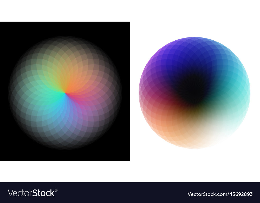 Spectrum circle with transparent vector image Spectrum circle with transparent
