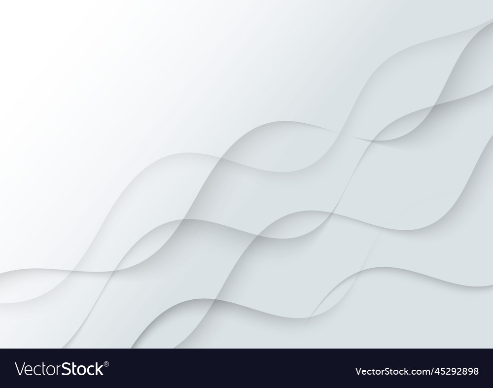 Abstract white and grey dynamic waves background