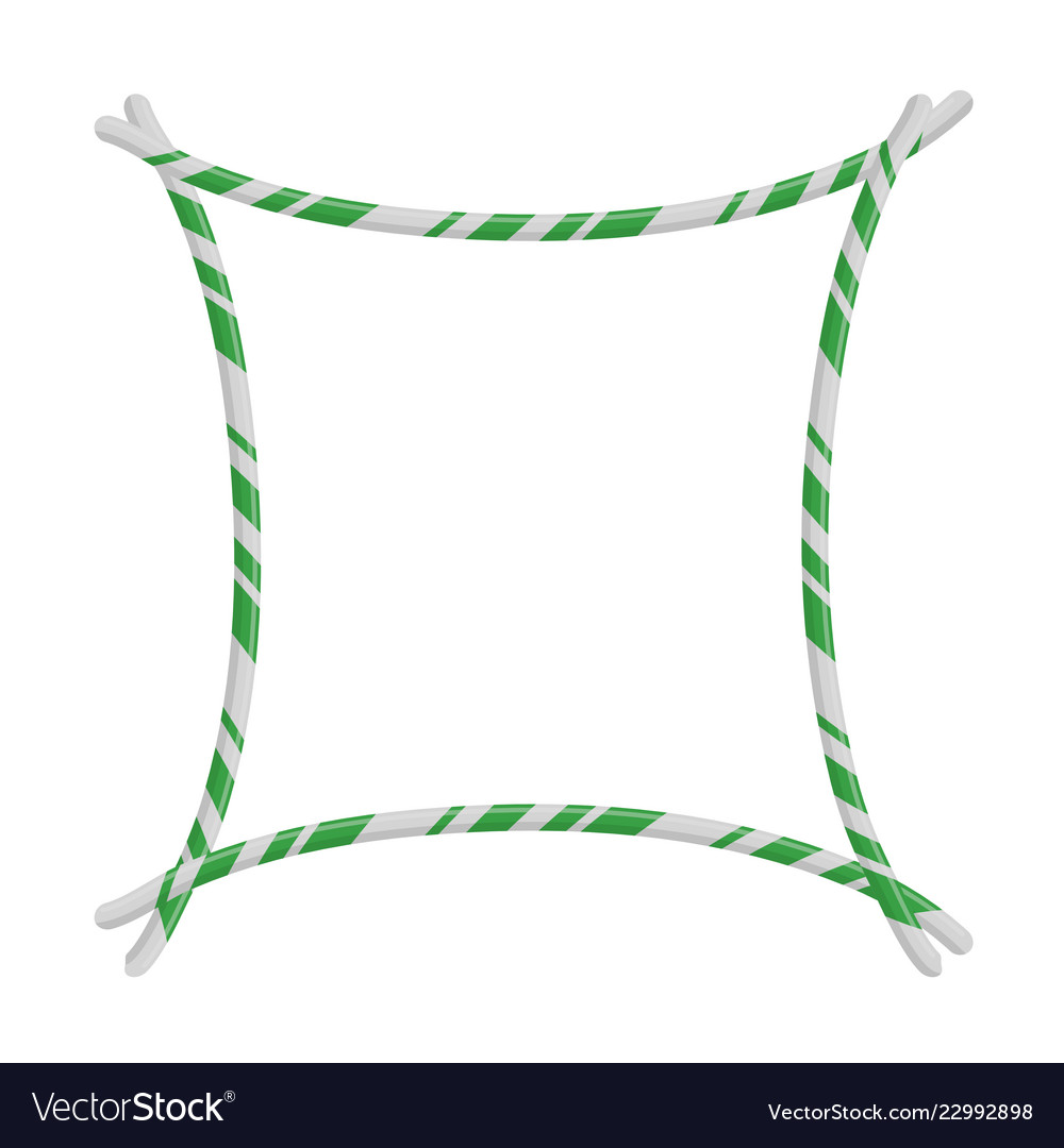 Candy cane frame border christmas design isolated