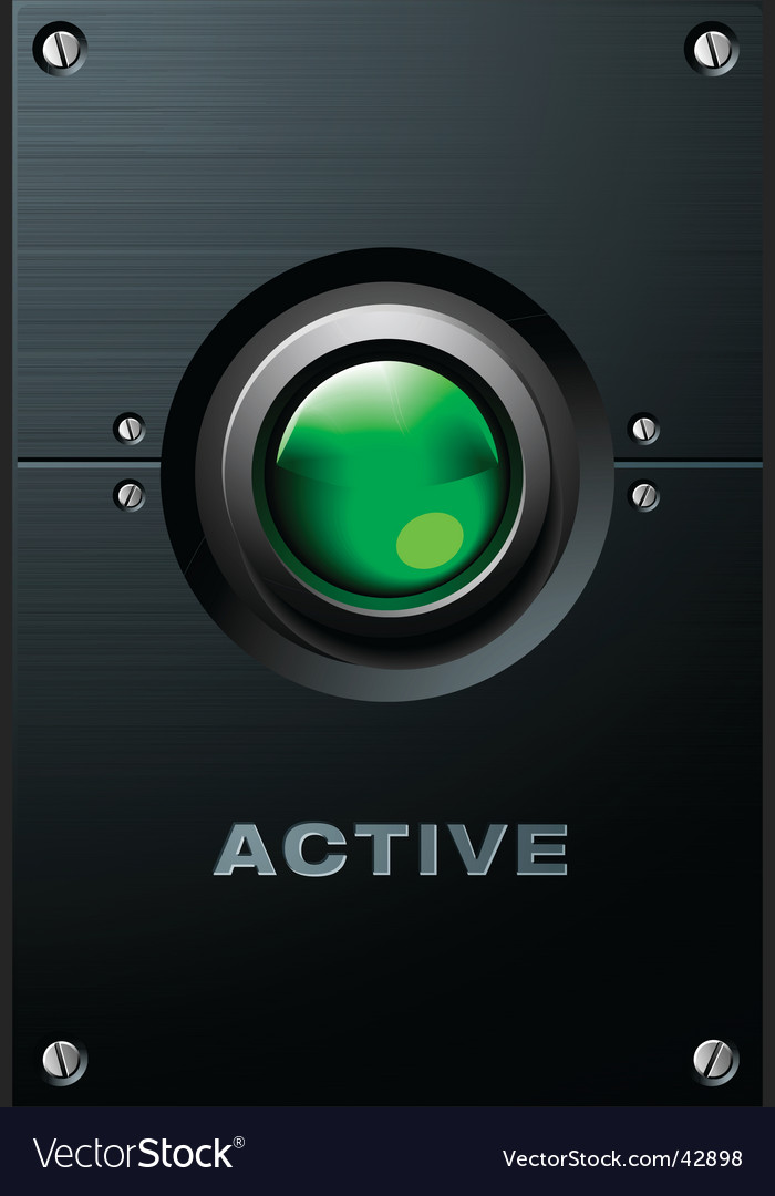 Green button Royalty Free Vector Image - VectorStock