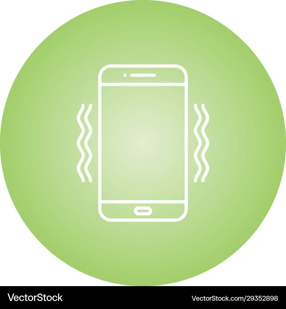 Unique vibrations line icon Royalty Free Vector Image