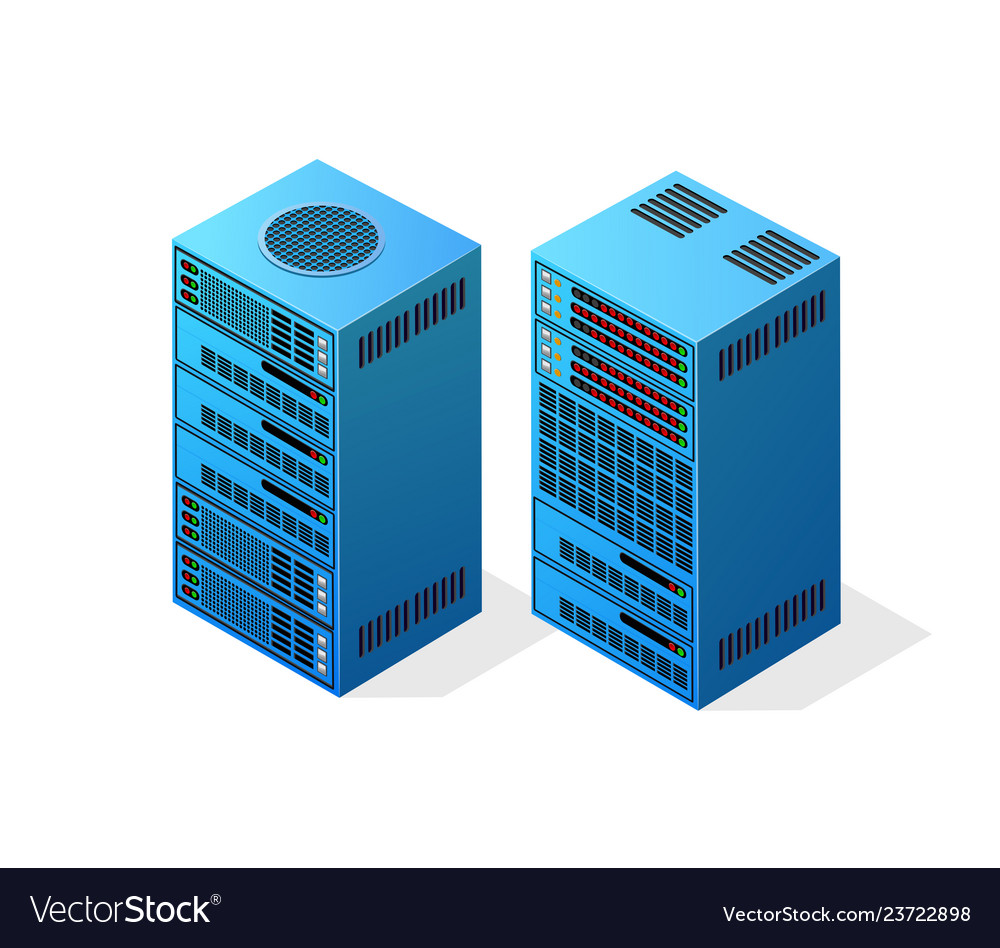 Web server computer Royalty Free Vector Image - VectorStock