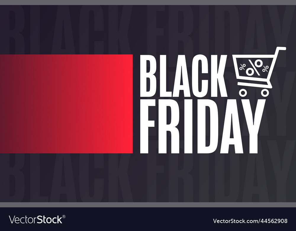 Black friday holiday concept template Royalty Free Vector