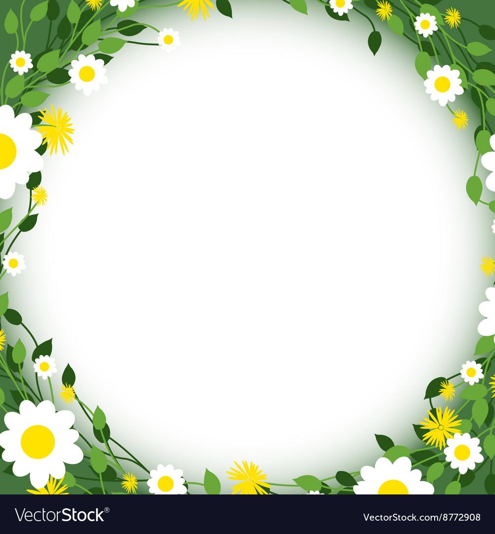 Green floral edges Royalty Free Vector Image VectorStock Green floral edges Royalty Free Vector Image VectorStock