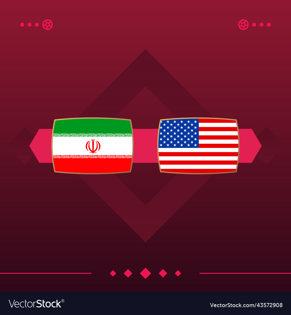 Iran usa world football 2022 match versus on red