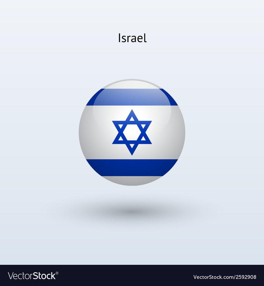 Israel round flag