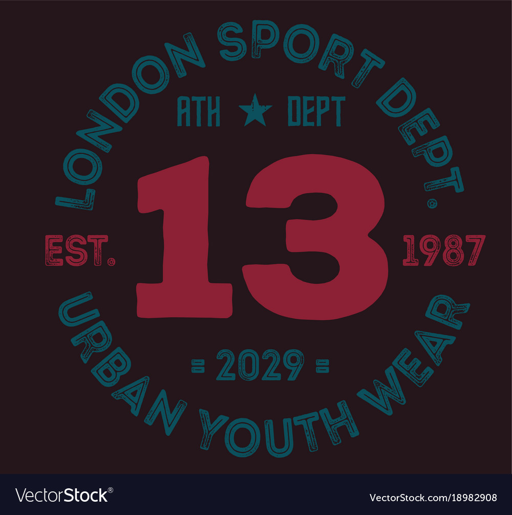 London sport t-shirt design