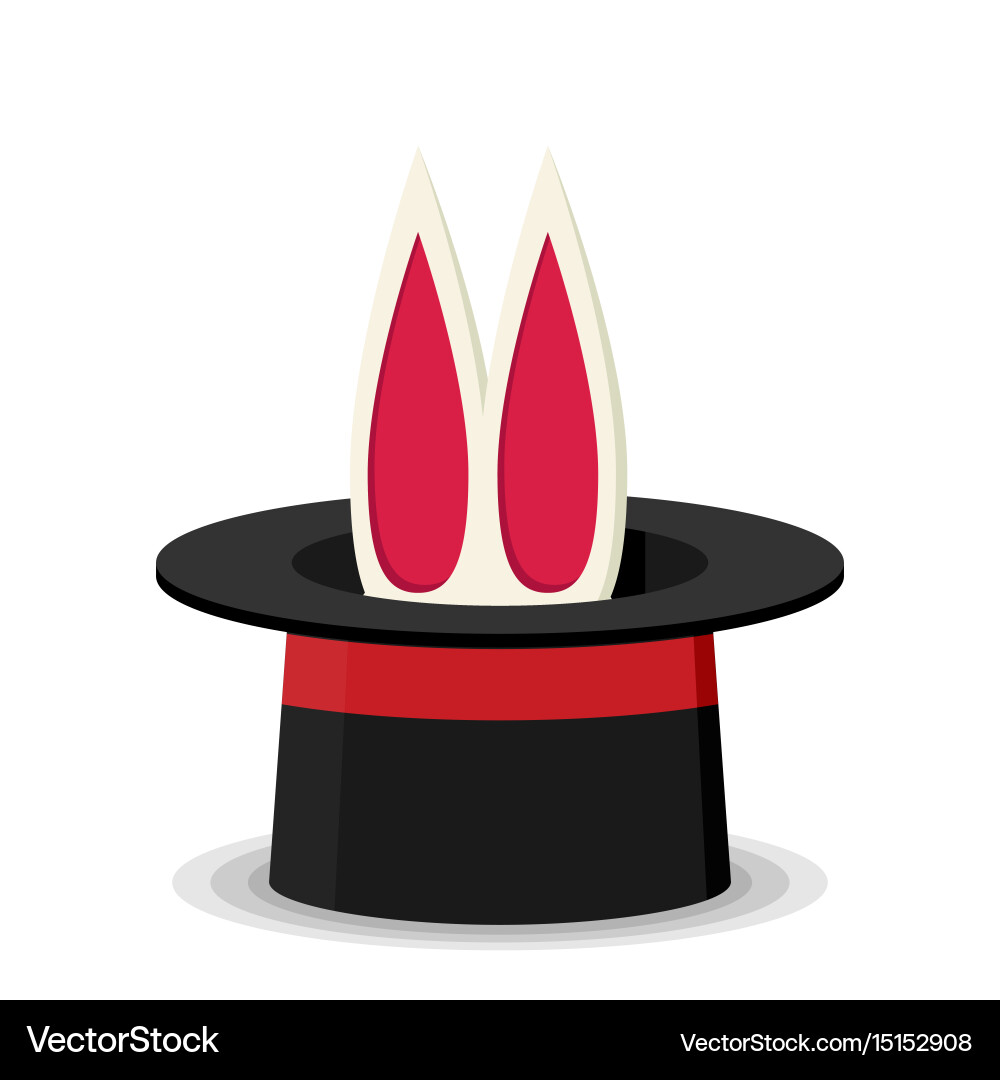 Magic show flat style design Royalty Free Vector Image