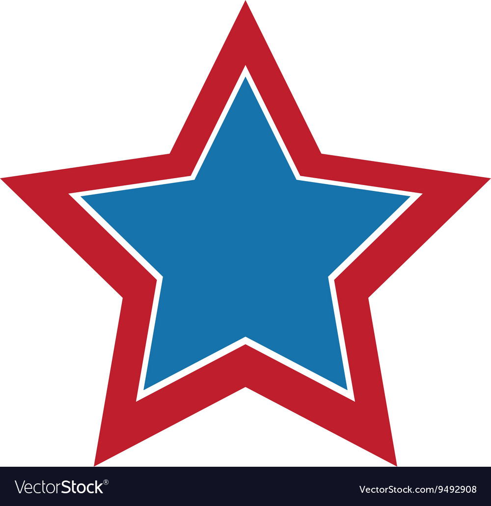 blue star logo vector