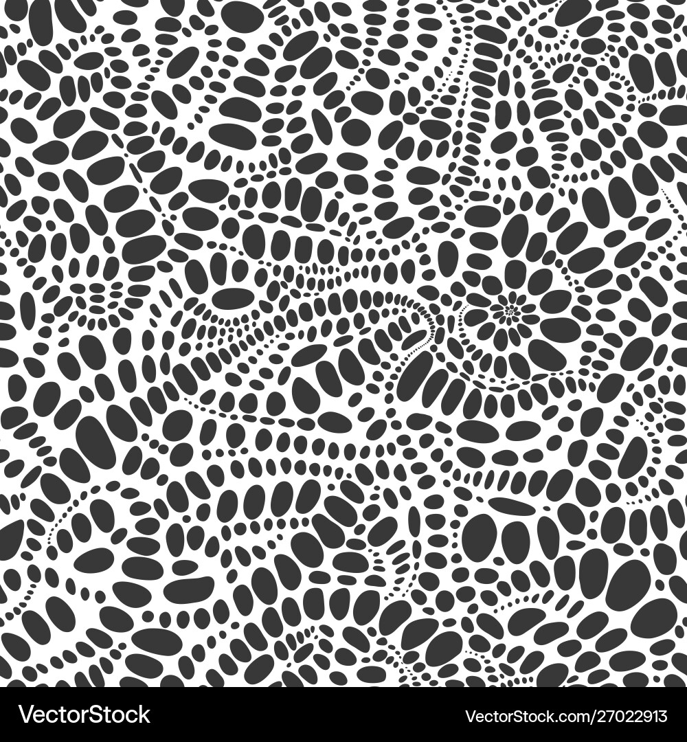 Abstract seamless geometric pattern monochrome Vector Image