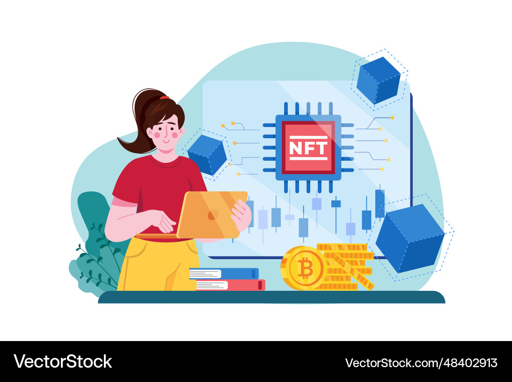 Blockchain technology Royalty Free Vector Image