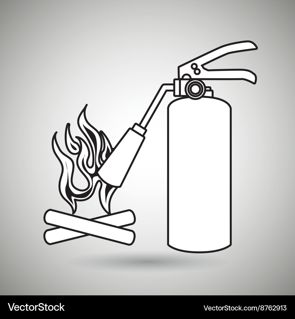 Fire emergency concept design Royalty Free Vector Image