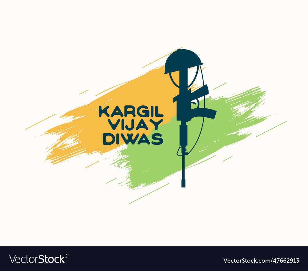 Kargil vijay diwas success poster with a military