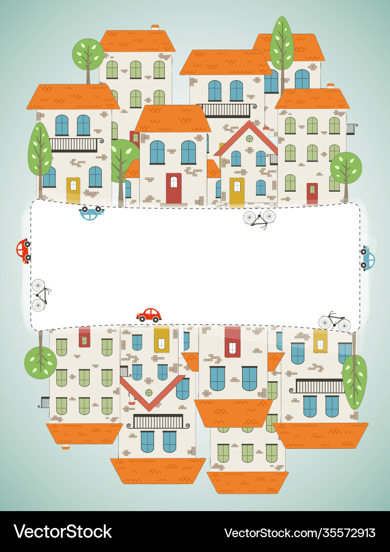 Old city background Royalty Free Vector Image - VectorStock