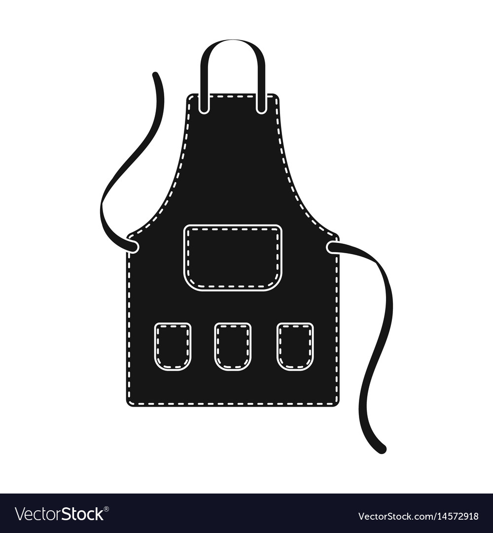 Apron Of A Hairdresser With Pocketsbarbershop Vector Image