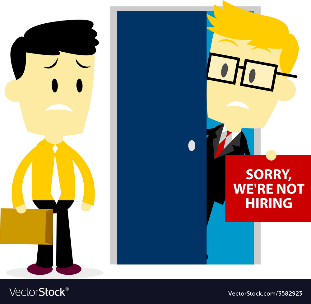 sorry-we-are-not-hiring-royalty-free-vector-image