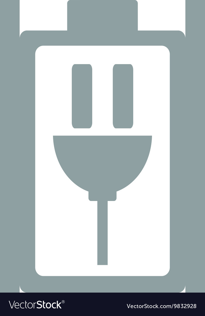 Charging battery symbol icon