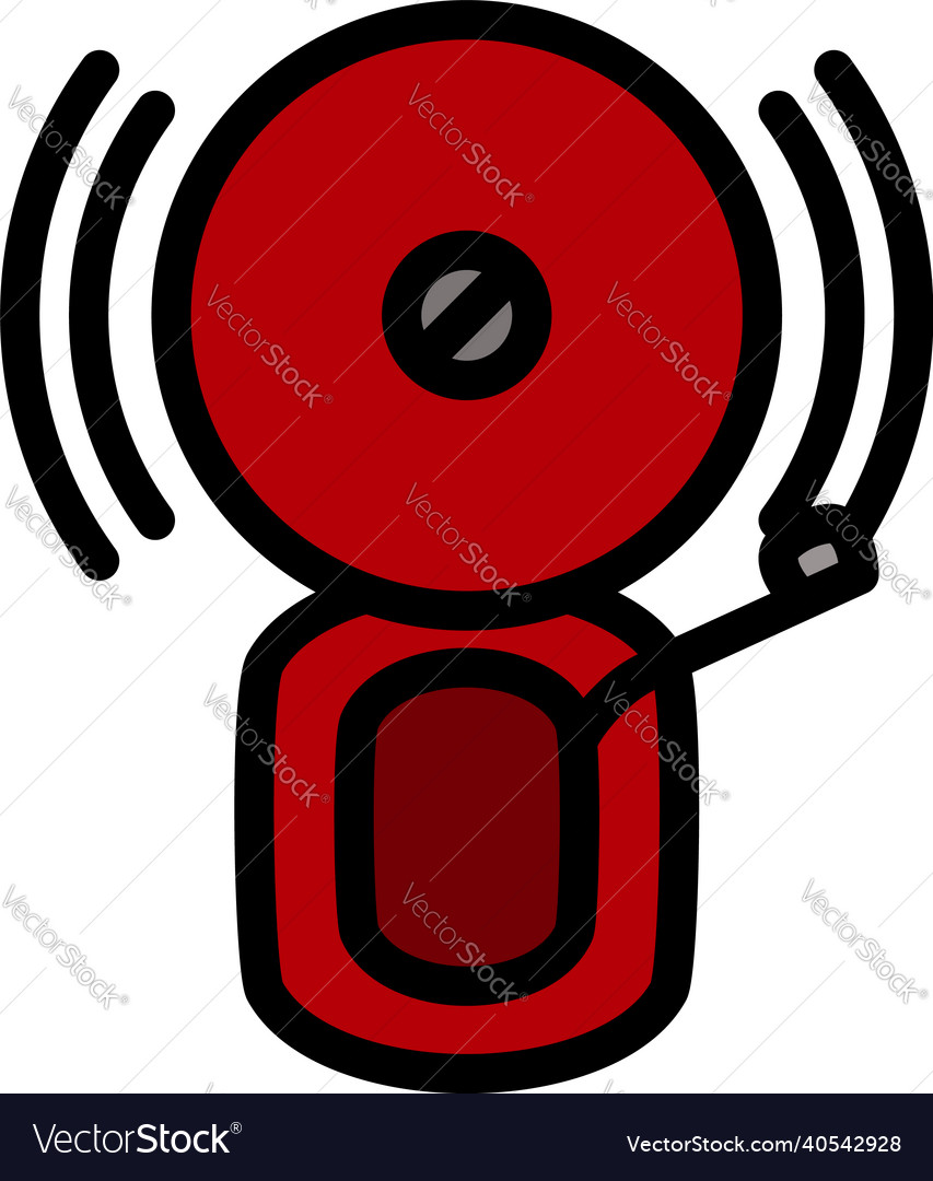 Fire Alarm Icon Royalty Free Vector Image - Vectorstock