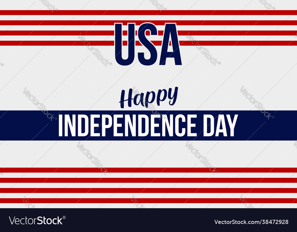 Happy independence day Royalty Free Vector Image