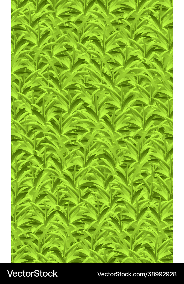 Realistic yellowgreen grass lawn background Vector Image