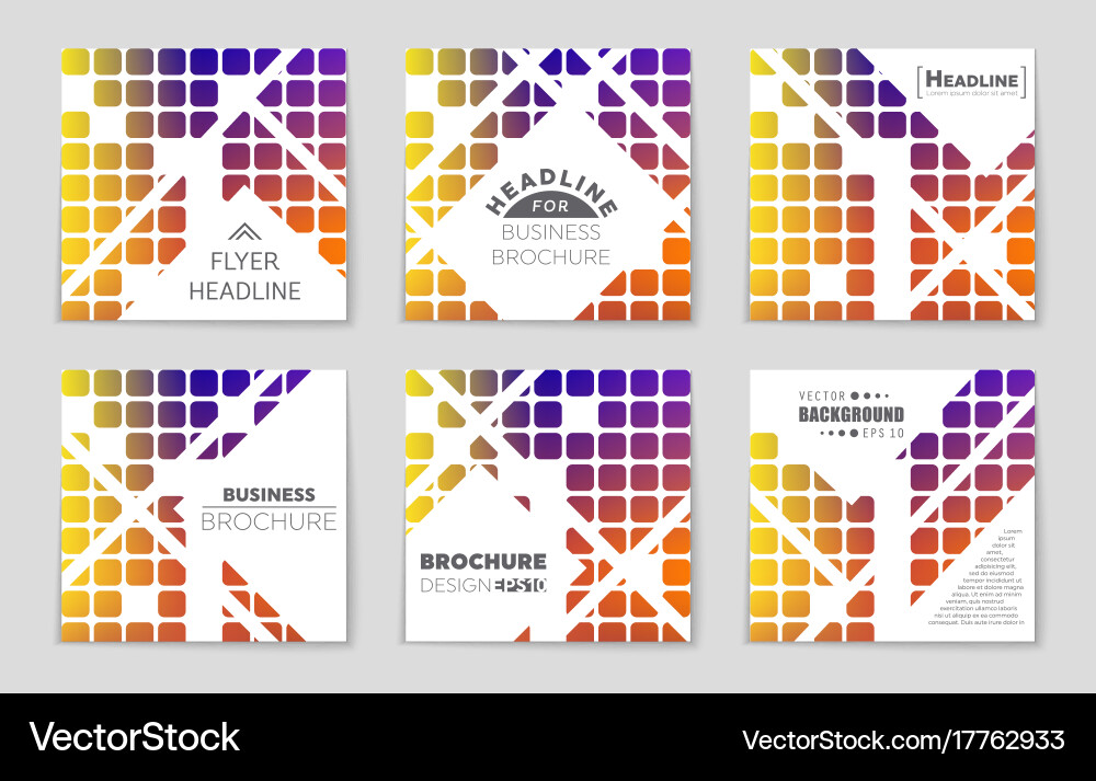 Abstract layout background set for art Royalty Free Vector