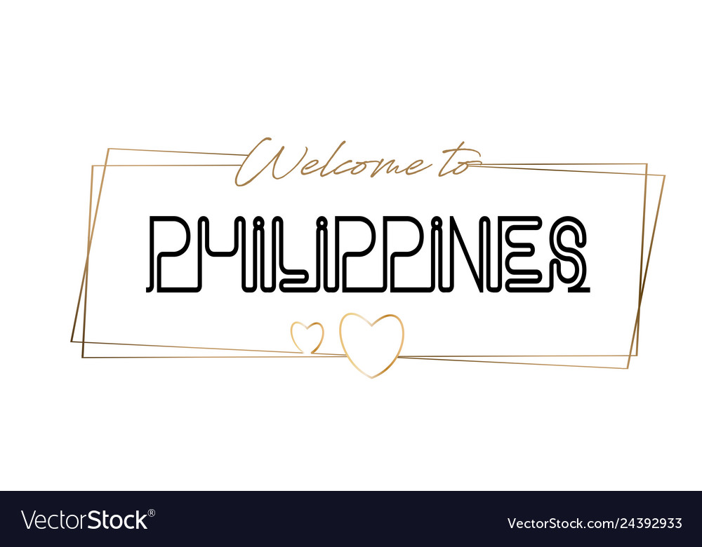 Philippines to text neon lettering Vector Image