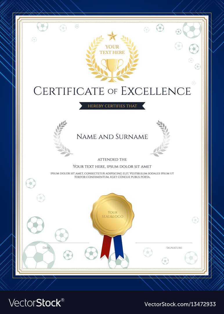 portrait-certificate-excellence-template-in-vector-image