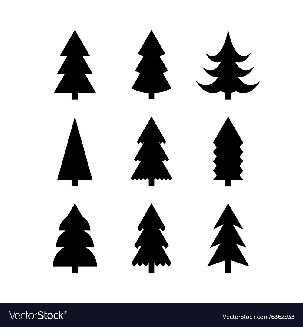 Simple Christmas Tree Svg  Christmas Decoration,Silhouette,Monochrome