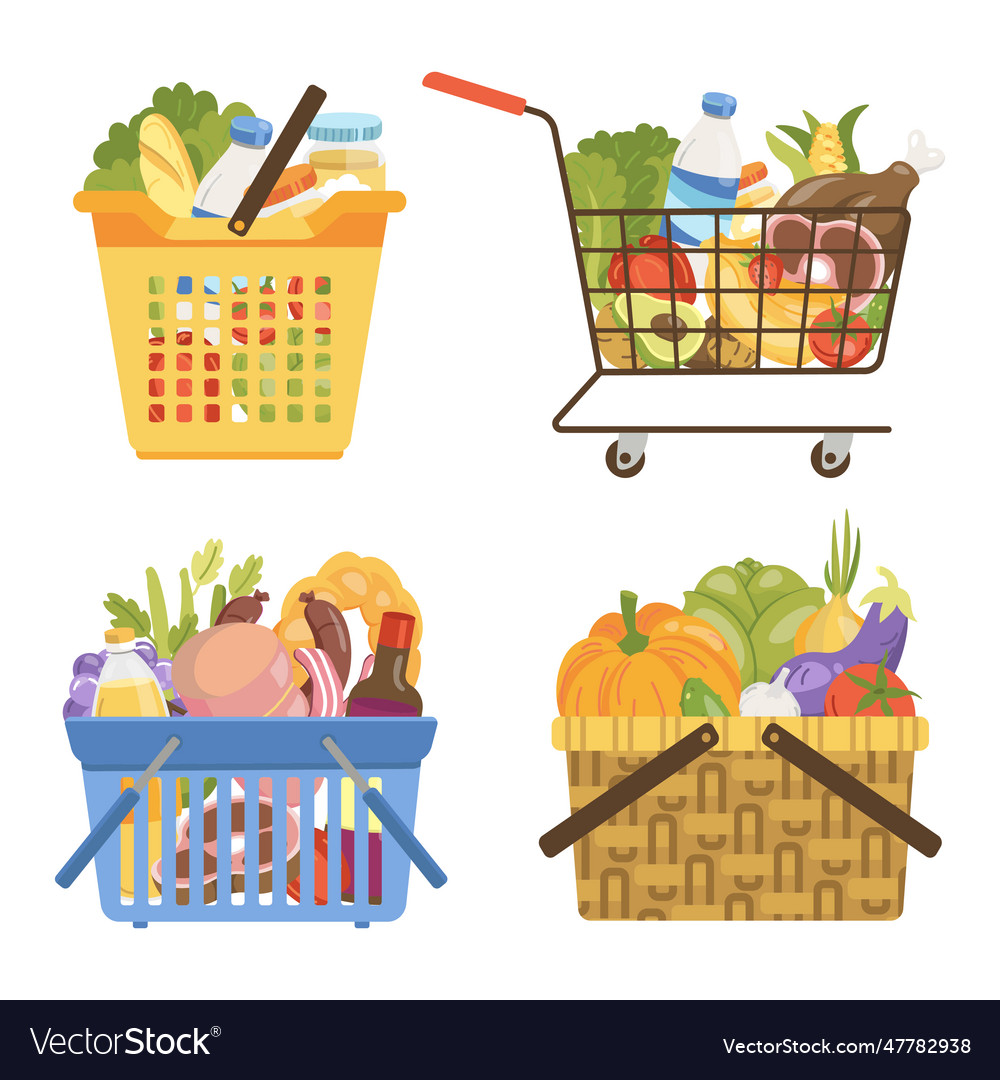A square basket Royalty Free Vector Image - VectorStock