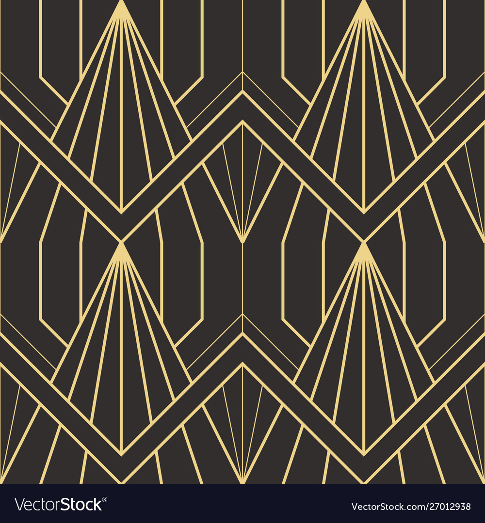 Abstract art deco seamless modern tiles pattern Vector Image