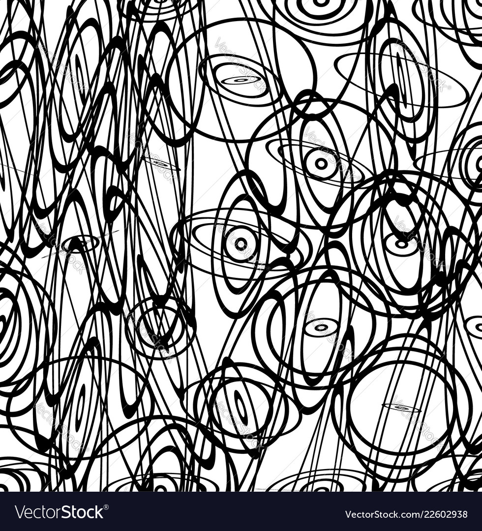 abstract image with squiggly squiggle lines vector image
