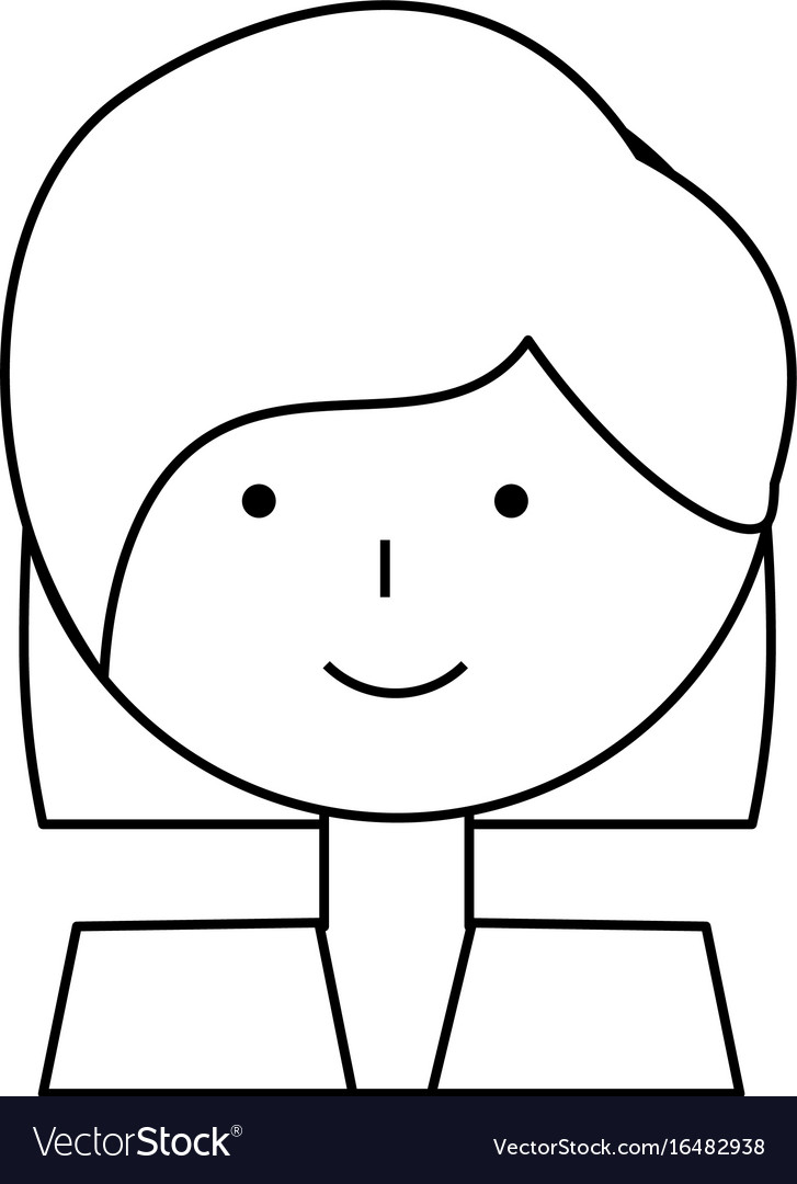 Woman profile cartoon