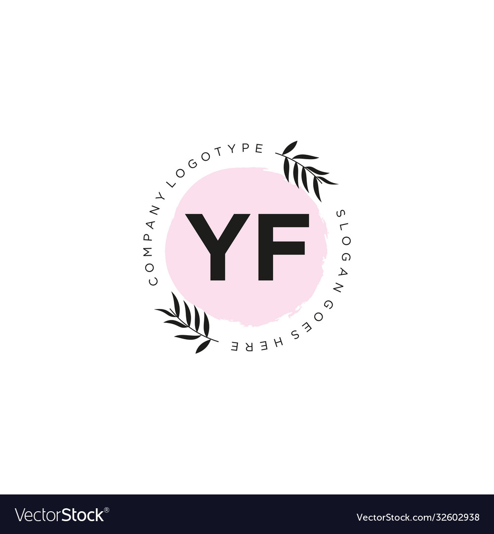 Yf Buchstaben Logo-Icon Design Template-Elemente