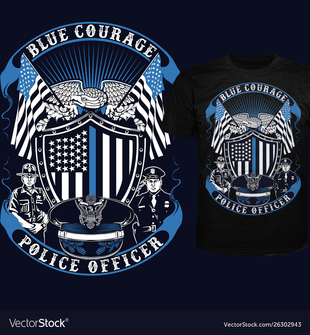 Blue courage Royalty Free Vector Image - VectorStock