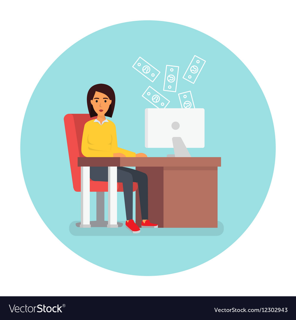 Business woman at workplace in office