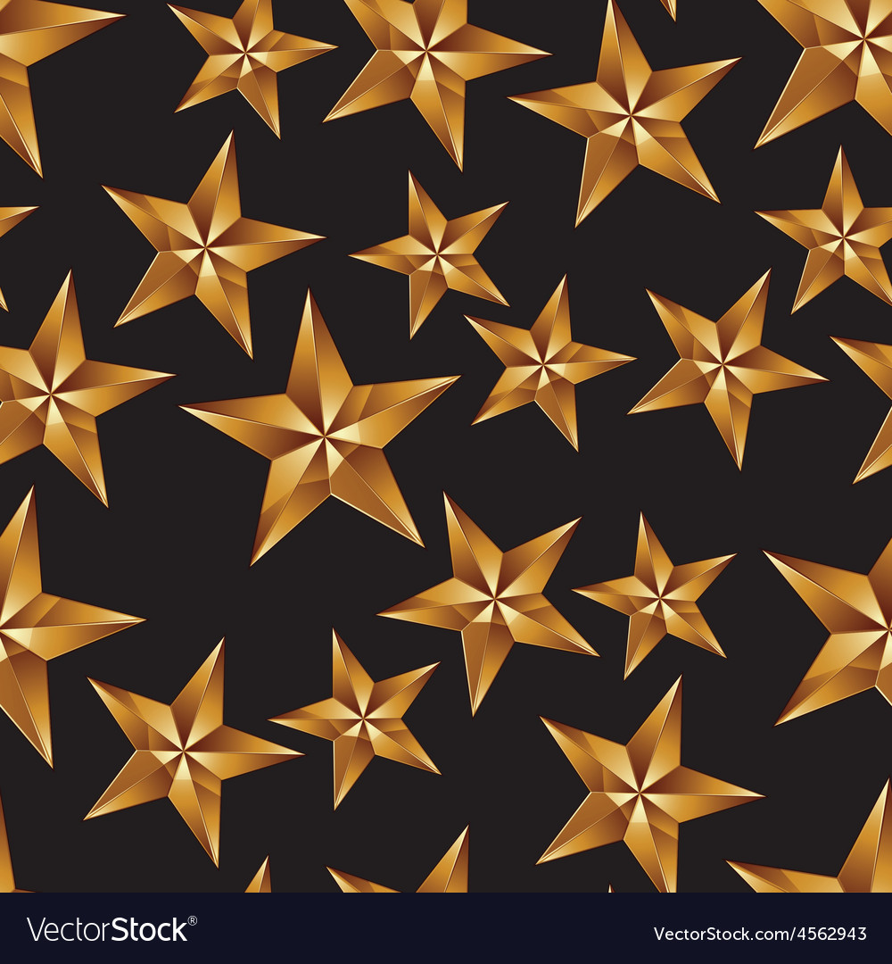 Celebration idea background pentagonal golden Vector Image