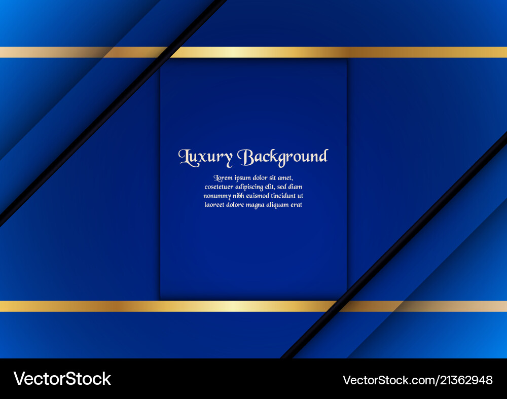Abstract blue background in premium concept Vector Image