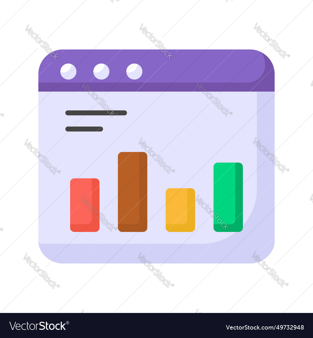 An icon of web analysis in trendy style isolated