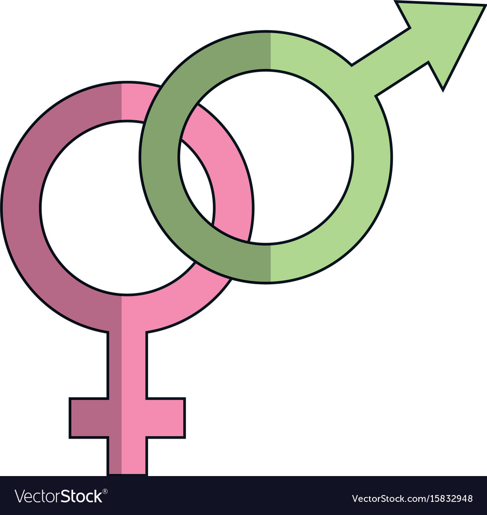 Male And Female Symbol Royalty Free Vector Image