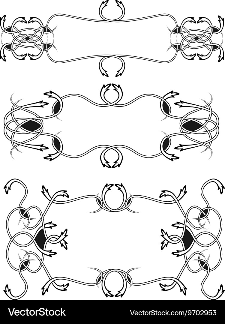 Celtic frame Royalty Free Vector Image - VectorStock