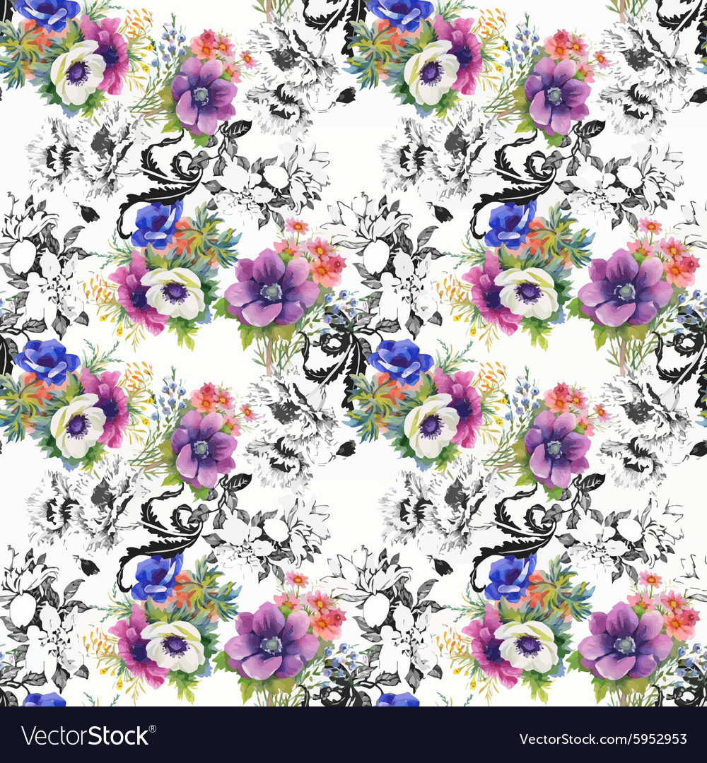 Floral and decorative background design