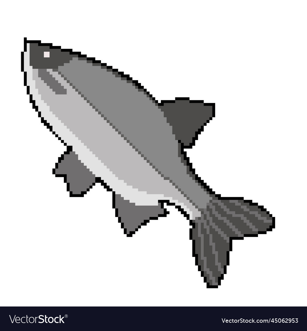 Pixel icon proper nutrition fish