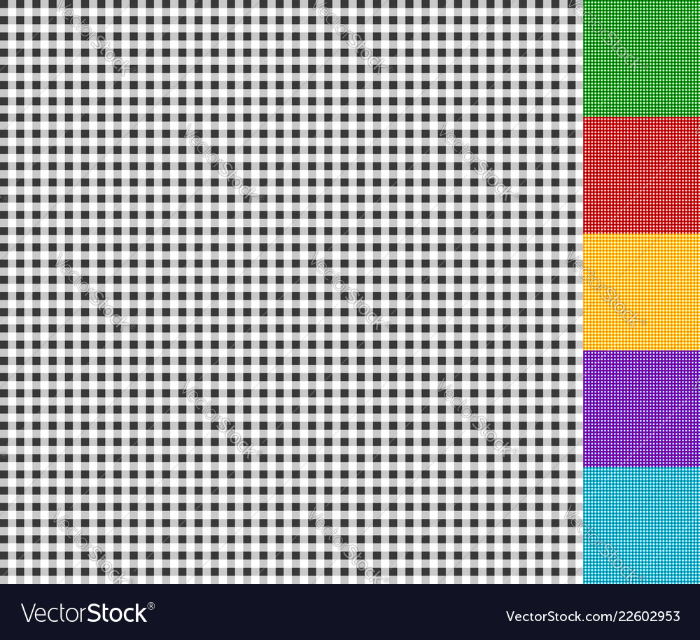 Set of checkered patterns Royalty Free Vector Image