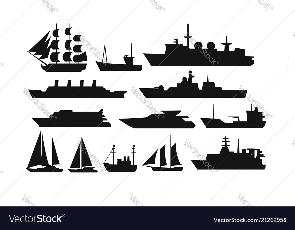 Ships and boats Royalty Free Vector Image - VectorStock